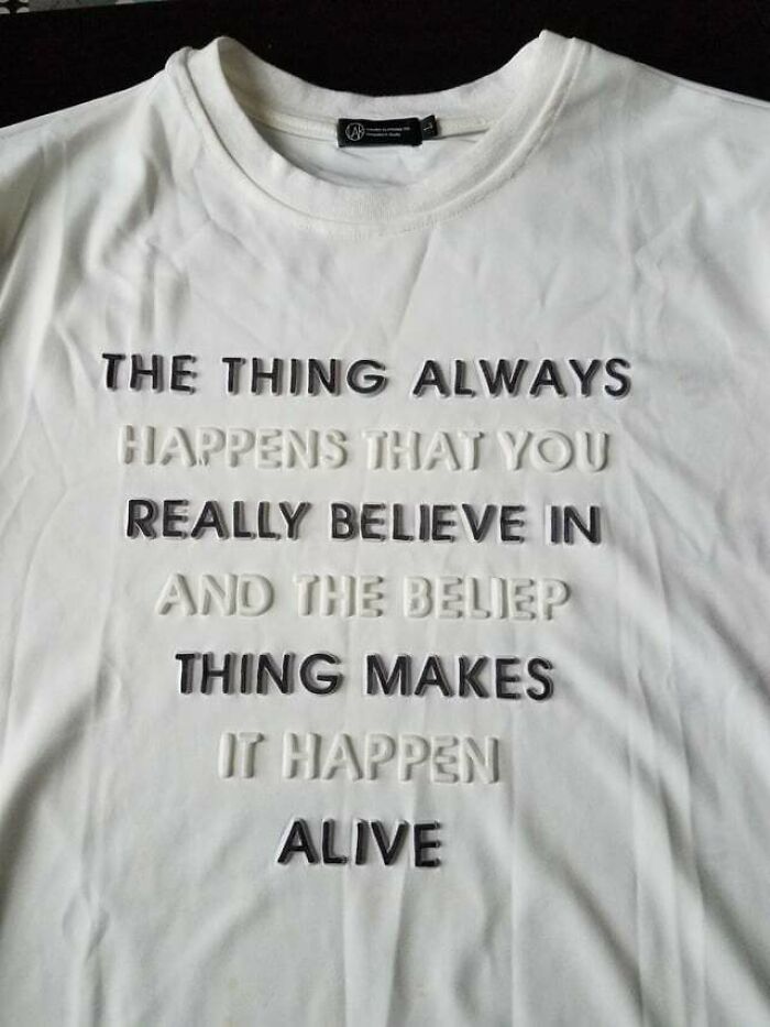 This Butchered Frank Lloyd Wright Quote On A Tshirt From Thailand