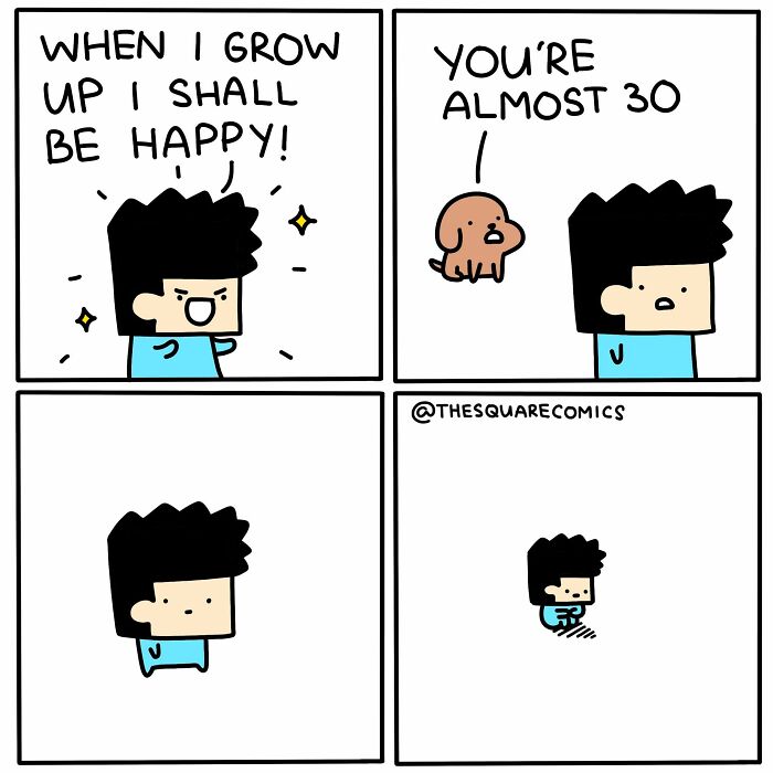 Here Are The New Dark Humor Illustrations From “The Square Comics” To Improve Your Mood