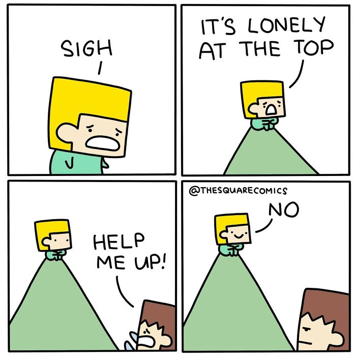 Here Are The New Dark Humor Illustrations From “The Square Comics” To Improve Your Mood