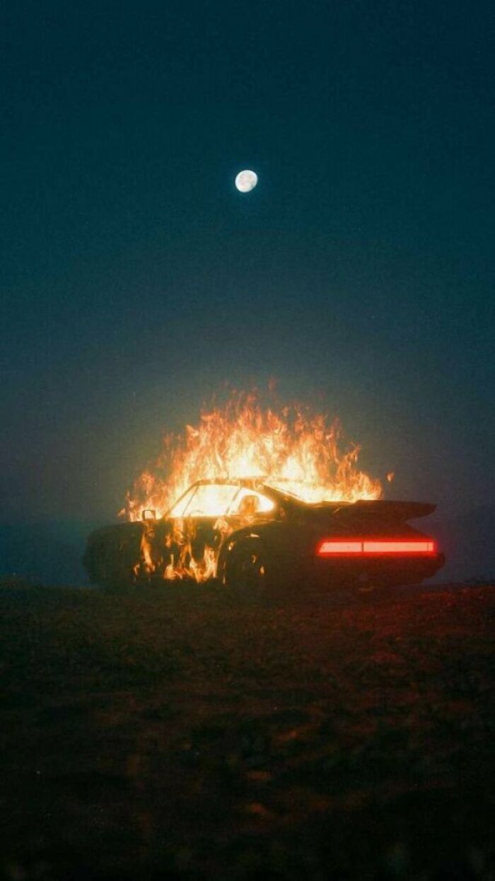 Fire Porsche