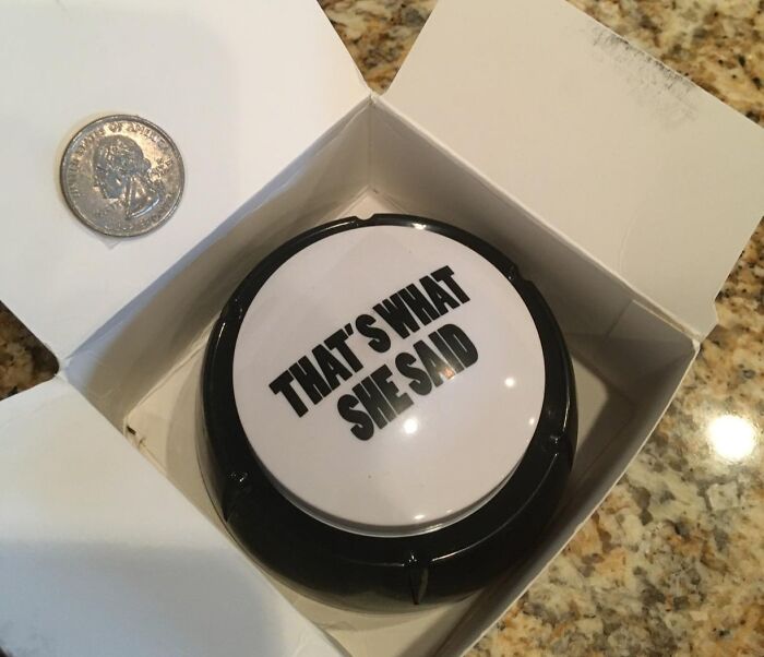  'That's What She Said' Easy Button - Hit The Hilarity In Any Situation, This Stocking Stuffer Is The Talk Of The Season!
