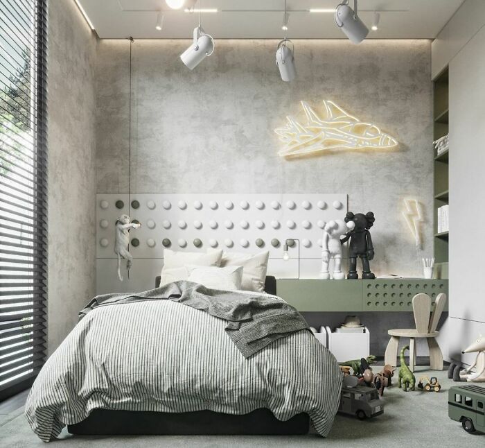 Contemporary Modern Boy's Bedroom