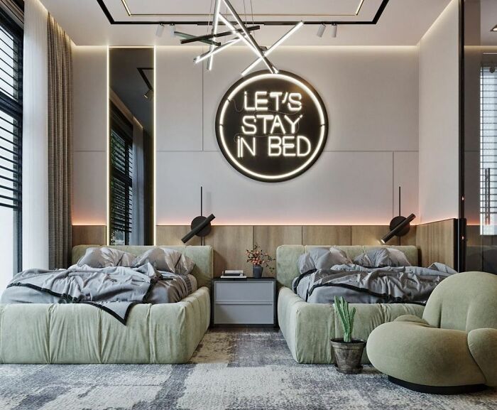 Contemporary Modern Boys' Bedroom Design