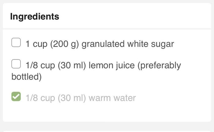 Wikihow Allows You To Check Off Ingredients!!