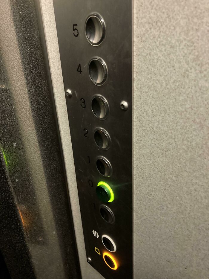 Ground Floor Lift Button That Comes Out More Than Any Other Button