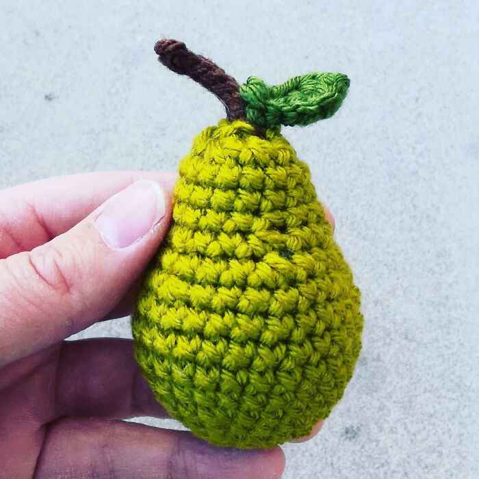 I Love This Little Pear I Made For A Christmas Ornament. The Pattern Includes A Partridge To Go With It