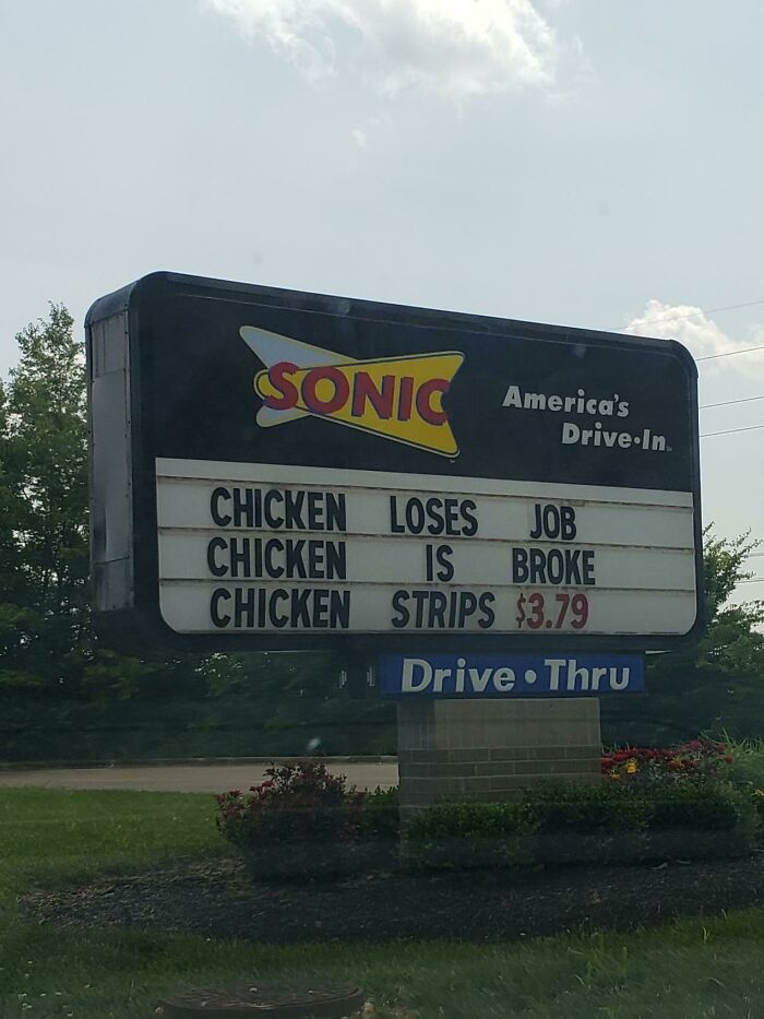 Used The Billboard To Sell More Chicken Strips Boss