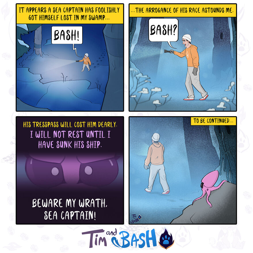 I Create The Series Of Comics “Tim And Bash”, And Here Is My Christmas Special