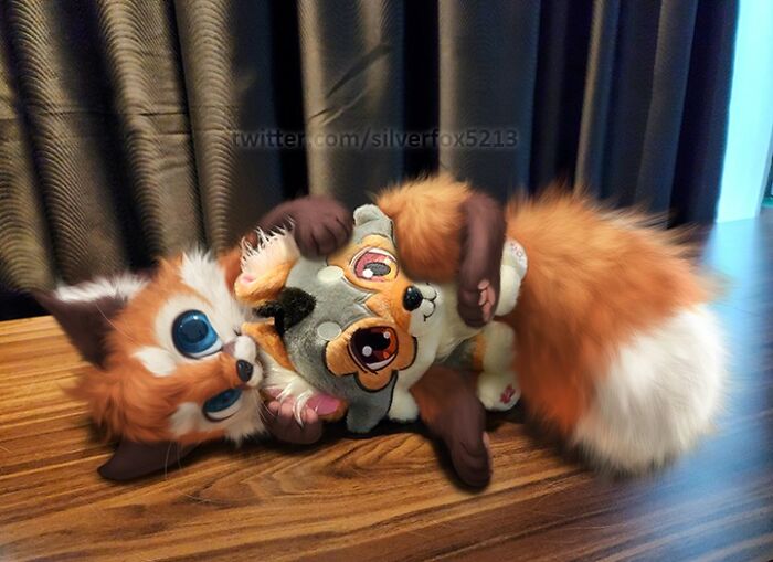 Digital Furry Animal In Real-Life Situation