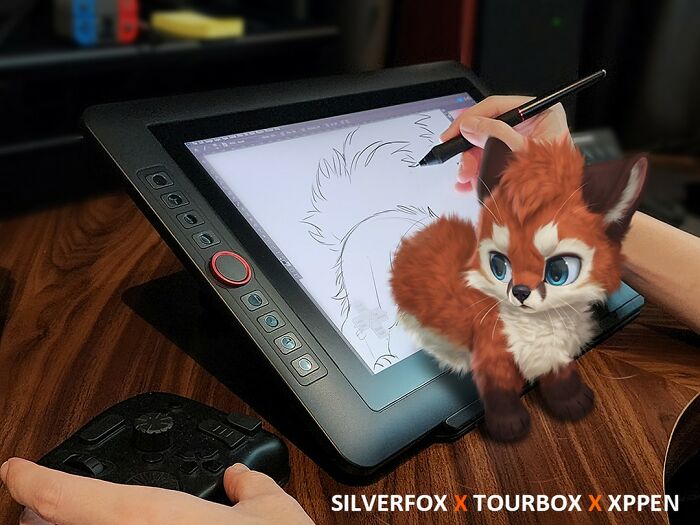 Digital Furry Animal In Real-Life Situation