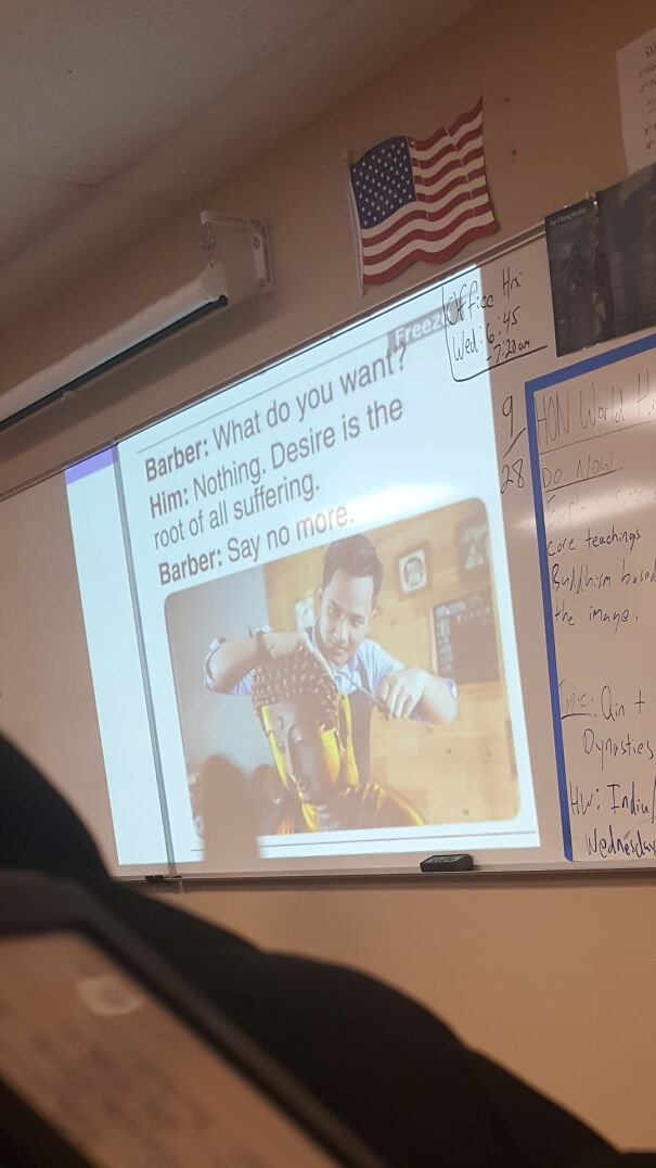 Funny presentation about barber in history