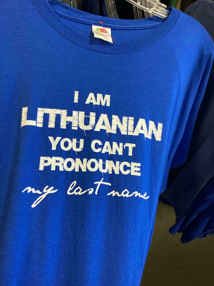 I Am Lithuanian (Not Me, The Shirt!)