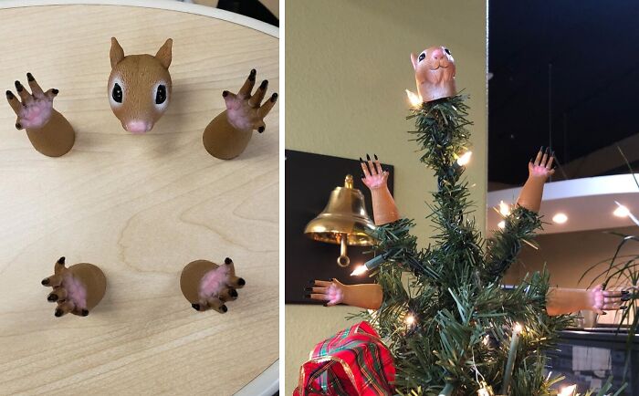 Just When You Ran Out Of Weird Things To Buy... Say Hello To The Handi Squirrel! Now You Too Can Be A Super Creepy Rodent, Don't Keep The Squirrels In The Park Waiting!