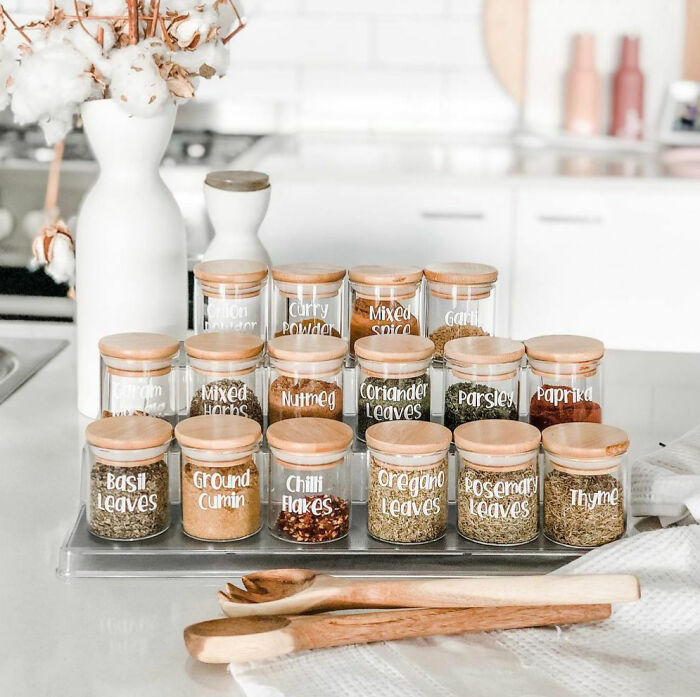 What’s Not To Love About A Beautifully Organized Spice Rack? Having Everything Organized At An Easy Glance Makes Cooking More Efficient