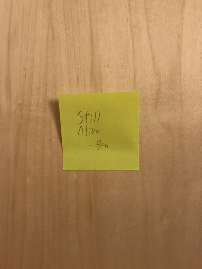 Haven't Seen My Roommate In 5 Days. I Came Back To This On My Door Today
