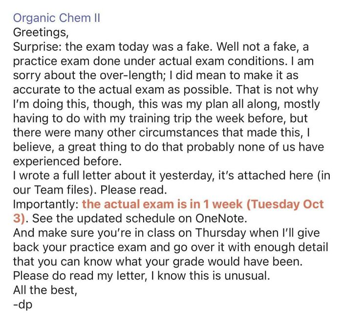 My Roommate Cried In My Arms Because Of The Pressure To Study For Two Exams She Had Today. She Got This Email After Finishing: