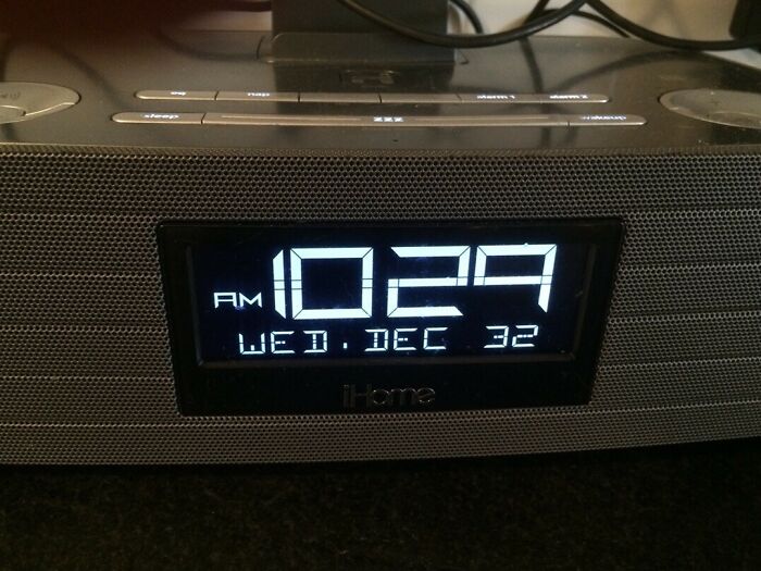 My iHome Is Still Drunk From New Year's Eve Partying