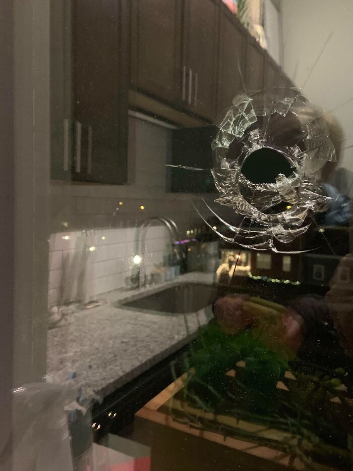 A Bullet Came Downwards Through My Sister's Window After New Year's Eve