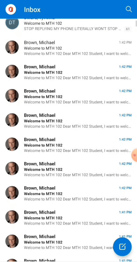 My Math Professor Sent 100s Of The Same Email To My Entire Class