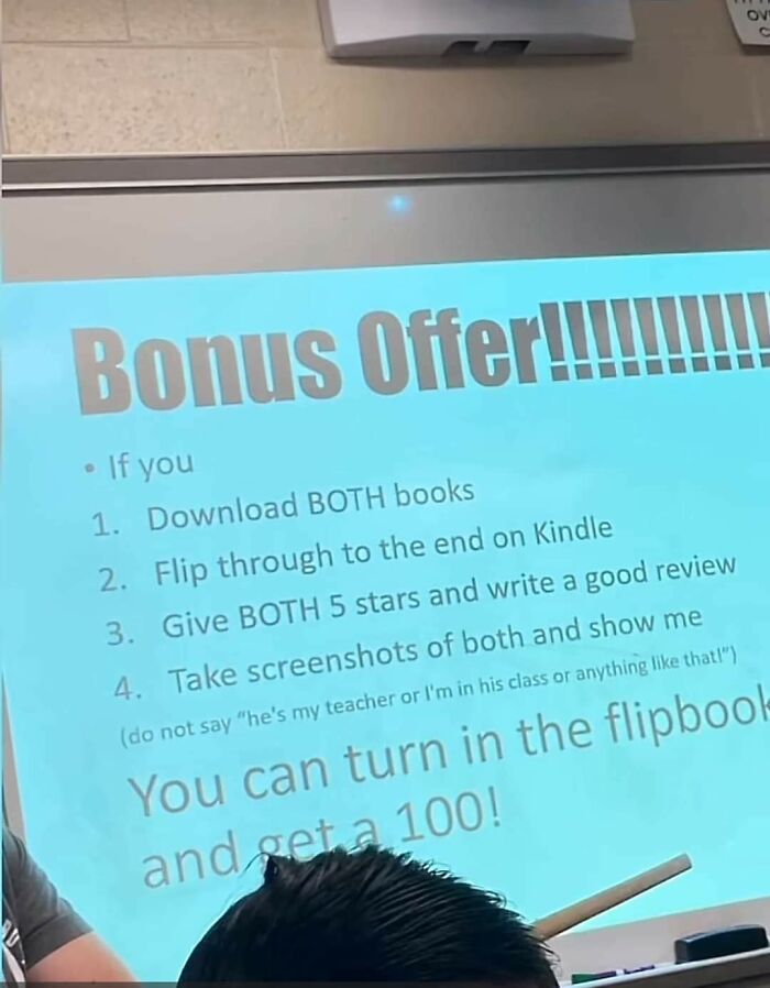 A Teacher In Texas Is Giving As To Students That Buy His Book And Leave A 5 Star Review On Amazon