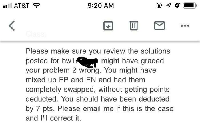 Prof Realizes The Ta May Have Graded A Problem Wrong And Gave Some Students Points For An Incorrect Answer. Now She Wants Those Students To Email Her So She Can Deduct The Points From Their Grade
