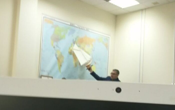 'nothing Unusual, Just My Professor Using A Boat As A Pointer'