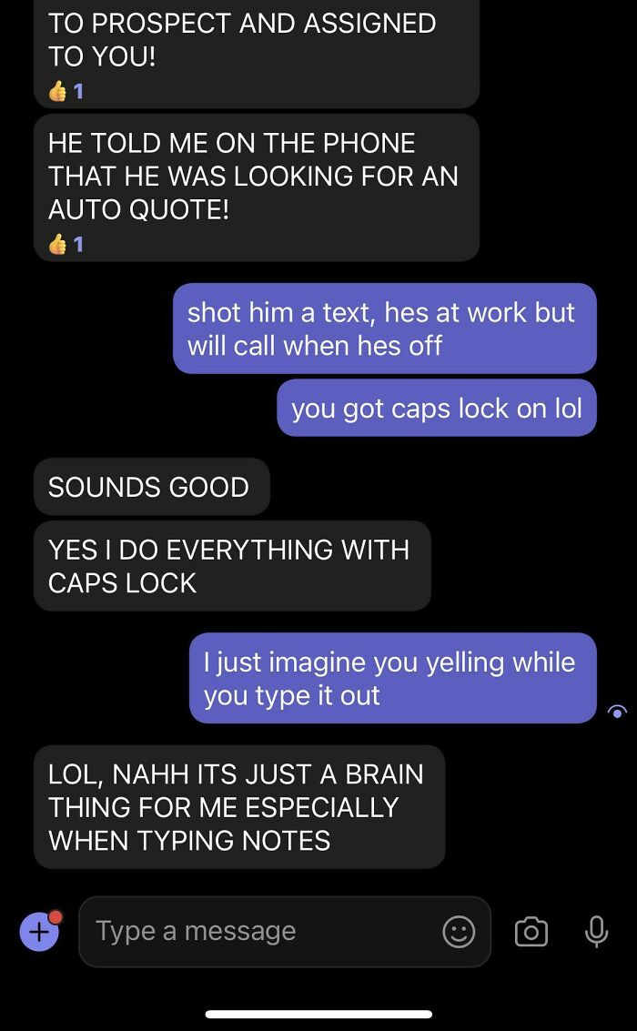 My Co Worker Types In Caps On Everything, Even To Clients