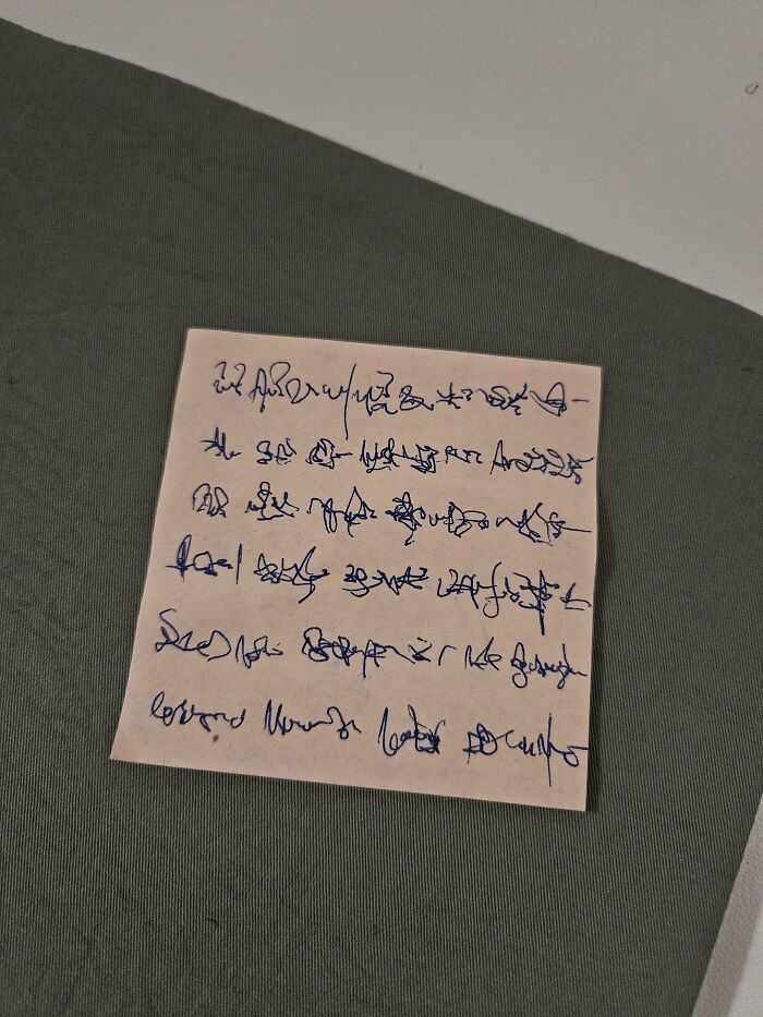 My Co-Worker's Handwriting