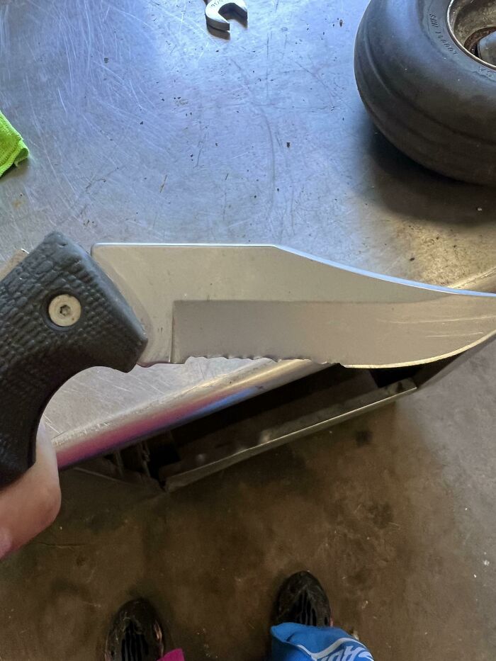 My Coworker Found My Knife And Decided To Sharpen It For Me