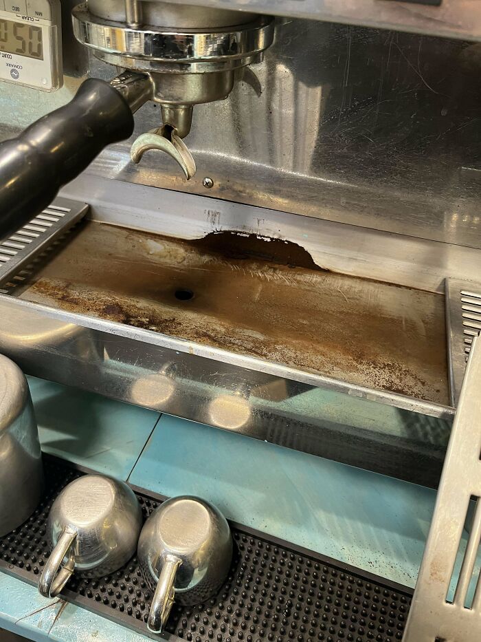 This Is Supposed To Be Cleaned Every Night By My Coworker With ✨15 Years Of Experience Running His Own Coffee Shop✨