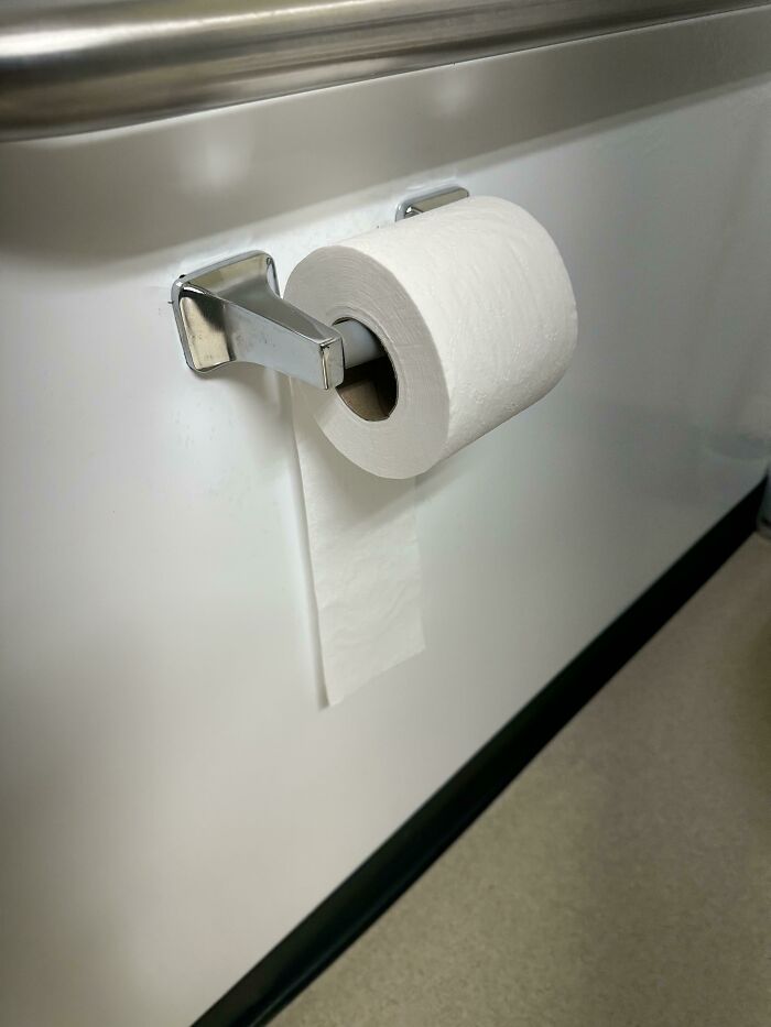 I’m Having A Daily Battle With An Unknown Coworker On The Proper Orientation Of The Toilet Paper Roll