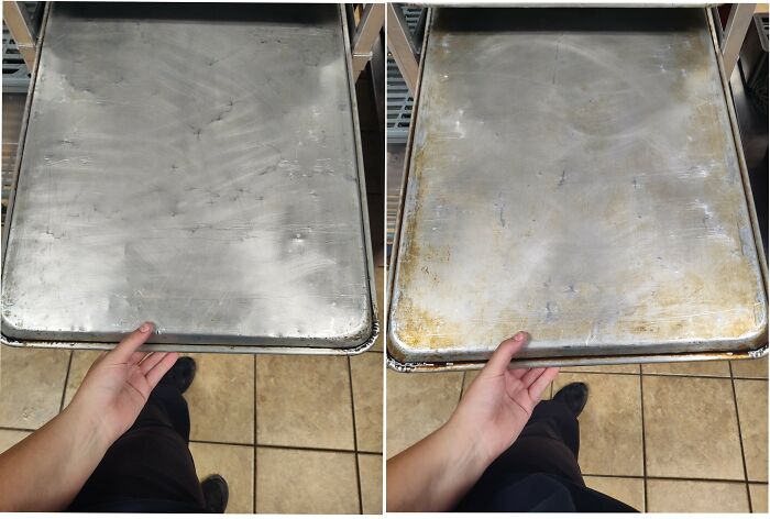 A Pan I Washed vs. A Pan My Coworker Washed
