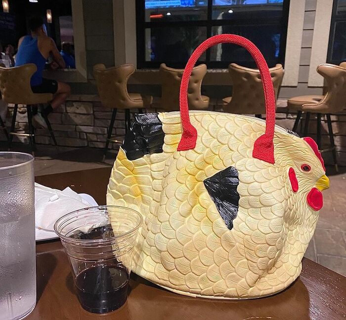 Ah! Who Needs Gucci, When You Can Have Poultry-Styled Passion, We Present You The One And Only - 'Hen Bag Handbag'. Flaunting Poultry Was Never So Trend-Setting!