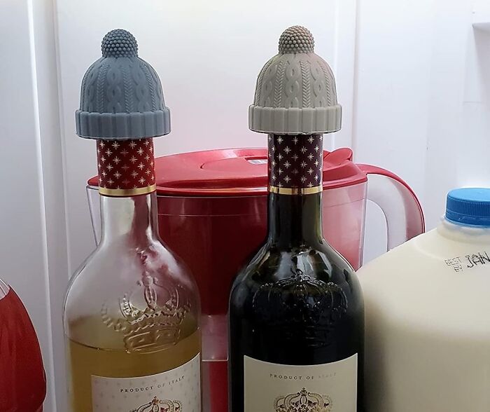 Don't You Sometimes Wish Your Wine Bottles Required Fashionable Accessories Like A Beanie? Say No More. The Monkey Business Beanie Wine Stopper Is Here. Everyone Can Go Home Now