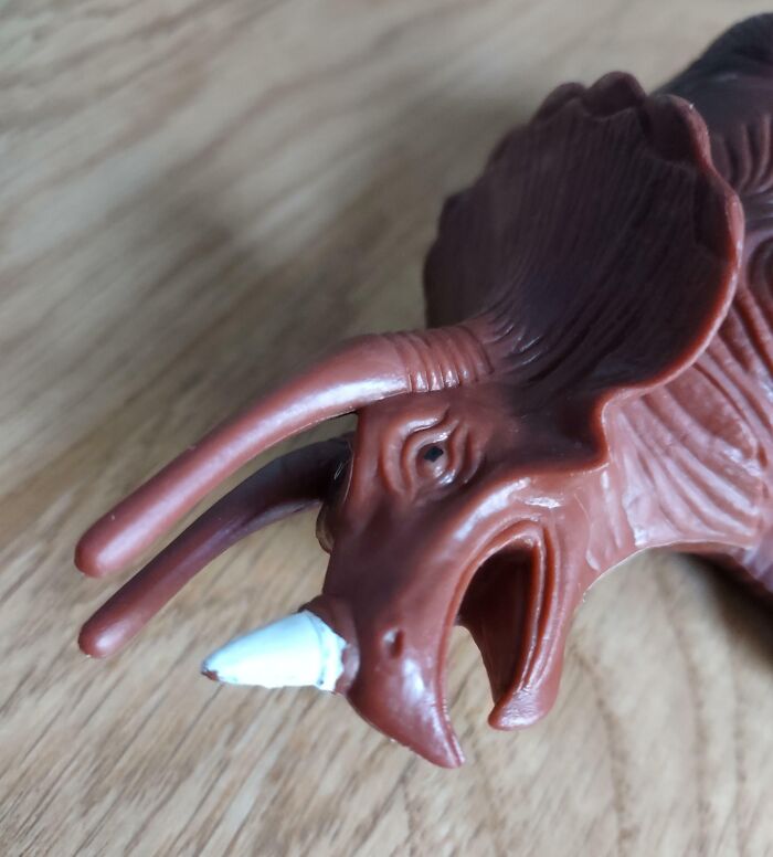 This Triceratops Toy Has Flesh Horns