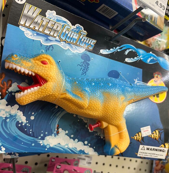 I Saw This T-Rex Squirt Gun In The Toy Aisle Of My Local Grocery Store. I Bought It Because Of The Trigger Placement