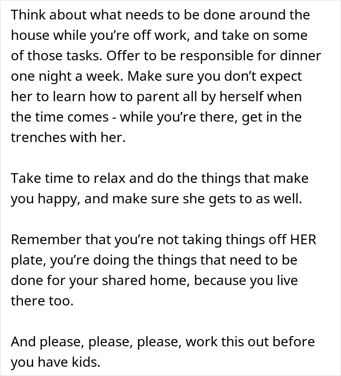 Man Balancing Long Hours and Bills Faces GF's "Equal" Chores Request, Turns To Internet For Advice