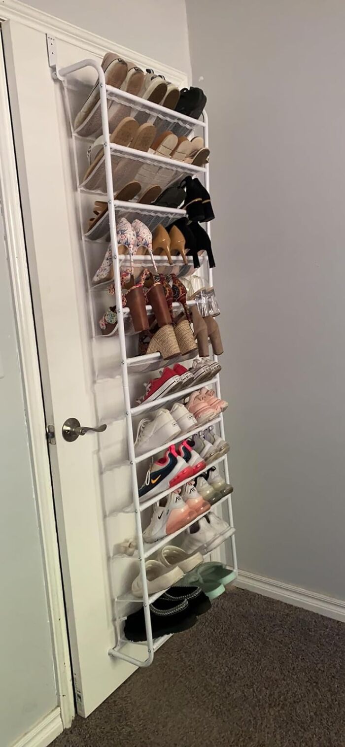 Footwear Fiesta, Organized: Swing Open Your Door To The Perfectly Sorted Parade Of Shoes With This 36 Pair Organizer - Goodbye Shoe-Pocalypse, Hello Harmony