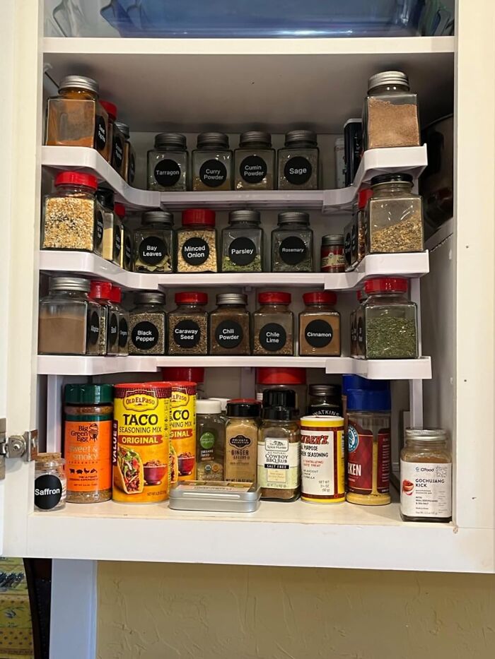 Decked-Out Spices: Say 'See Ya' To The Search With This Cabinet & Pantry Champ – Two Tiers For Twice The Taste And Zero The Hassle!