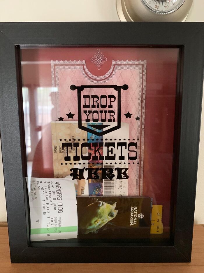 Tickets To Nostalgia: Ticket Shadow Box - The Perfect Gift For Dad To Relive Special Moments Time And Time Again!