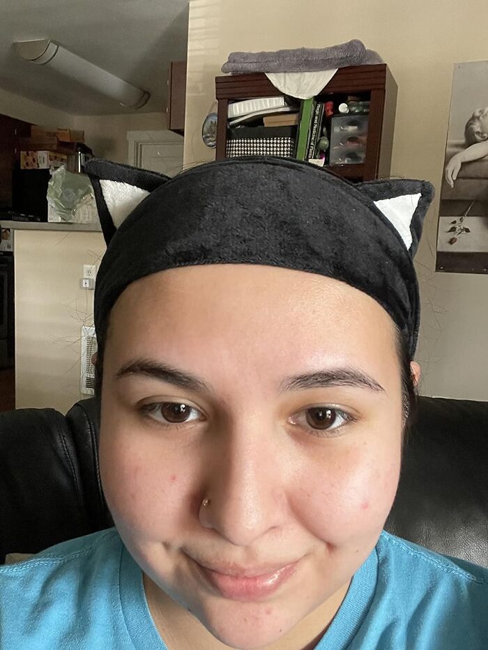 Face The World Meow-Valously With Face Wash Headband - Black Cat! Who Knew Battle Against Dirt Could Be This 'Purr-Itty'.