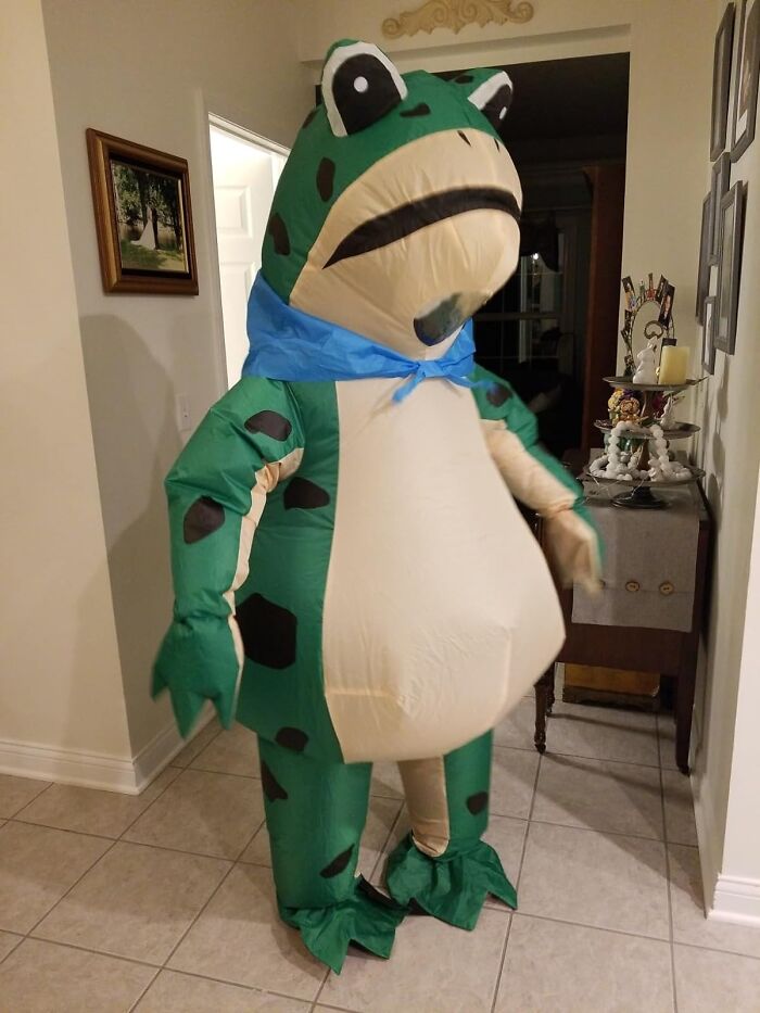 Tired Of Regular Outfits? Jump Into The Fun With Inflatable Frog Costume. Be Ready To 'Toad-Ally' Slay The Show