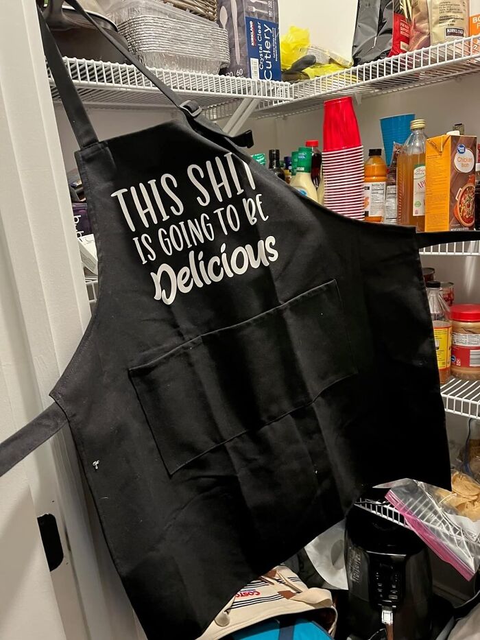 Oh, Hell Yes. A Funny Apron To Say, 'It's Gonna Be Delicious!' Just The Confidence Boost We Need. Because Cooking Is 10% Ingredients, 90% Optimism, Isn't It?