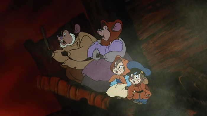 An American Tail animated movie scene 