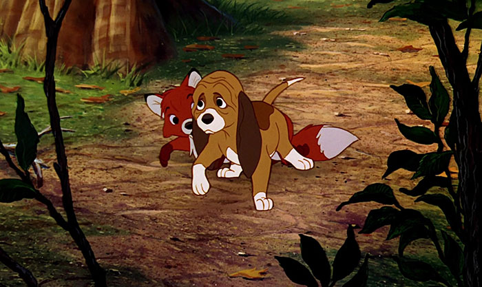 The Fox And The Hound animated movie scene 