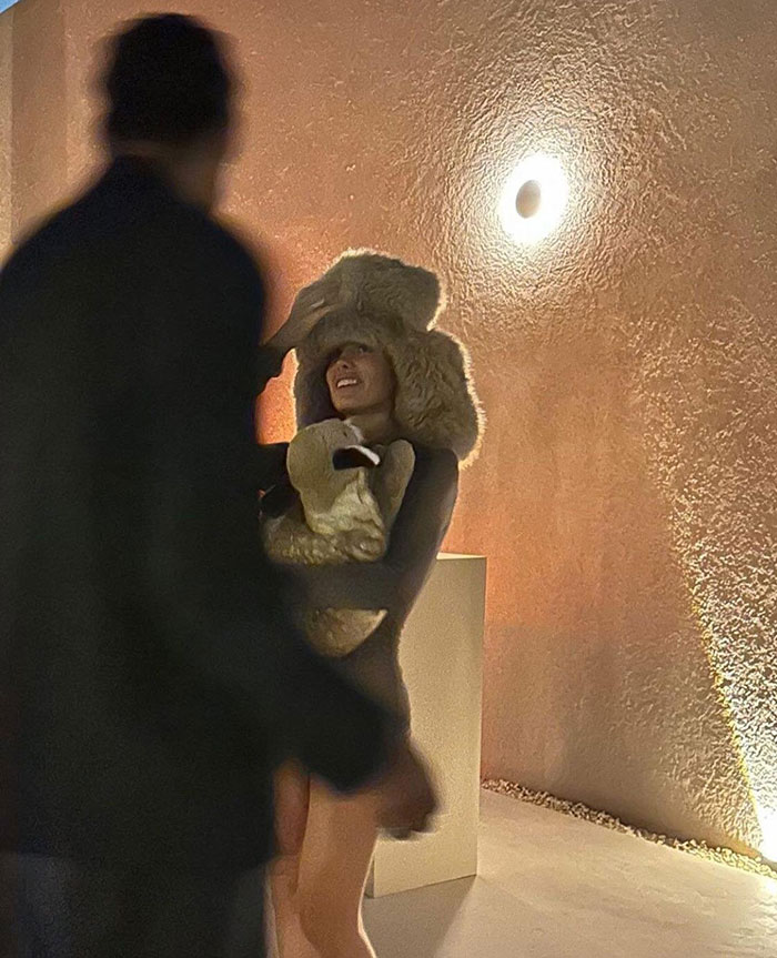 Kanye West Attends Event In Dubai With Wife Bianca Censori Who Wears “Deer-Shaped Pillow” Kanye West Attends Event In Dubai With Wife Bianca Censori Who Wears “Deer-Shaped Pillow”