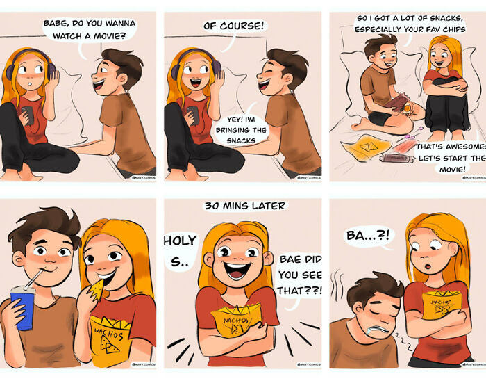 I Created 13 Comics Based On Funny And Relatable Moments In My Relationship