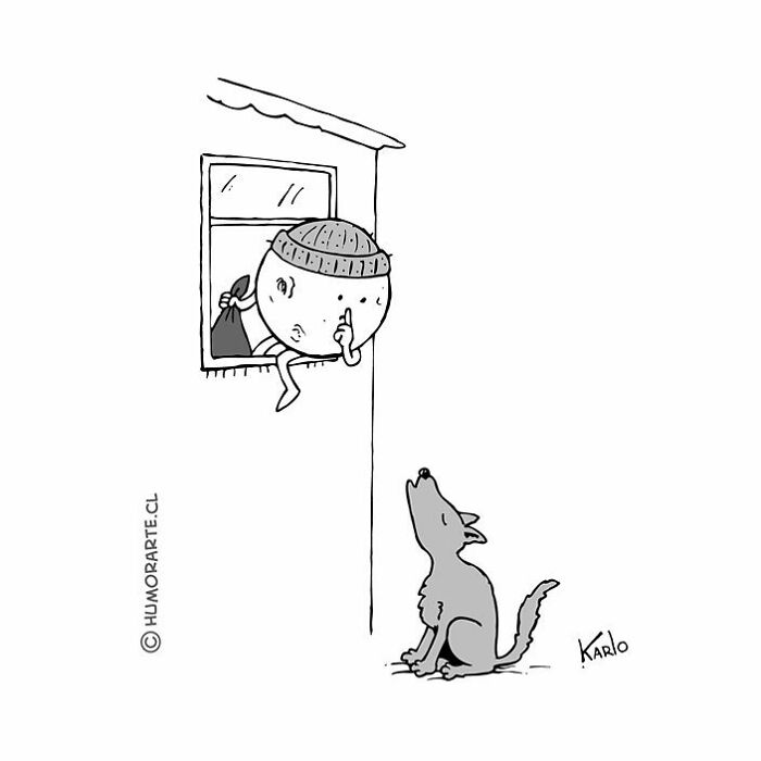A Wordless Comic Featuring A Dog By Karlo Ferdon
