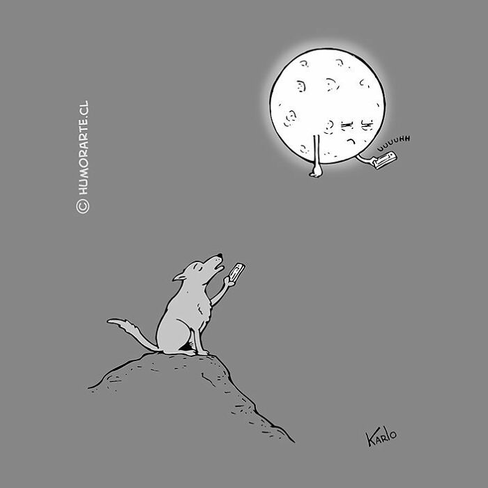 Wordless Comic Examples 22 Wordless One-Panel Comics Featuring Dogs By Karlo Ferdon | Bored Panda
