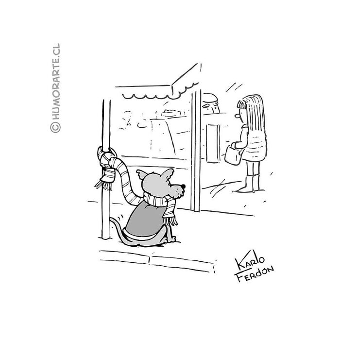 22 Wordless One-Panel Comics Featuring Dogs By Karlo Ferdon | Bored Panda
